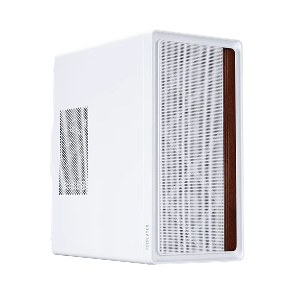 1STPLAYER Корпус WD1 White / mATX / 3x120mm fans / WD1-WH-3F-W