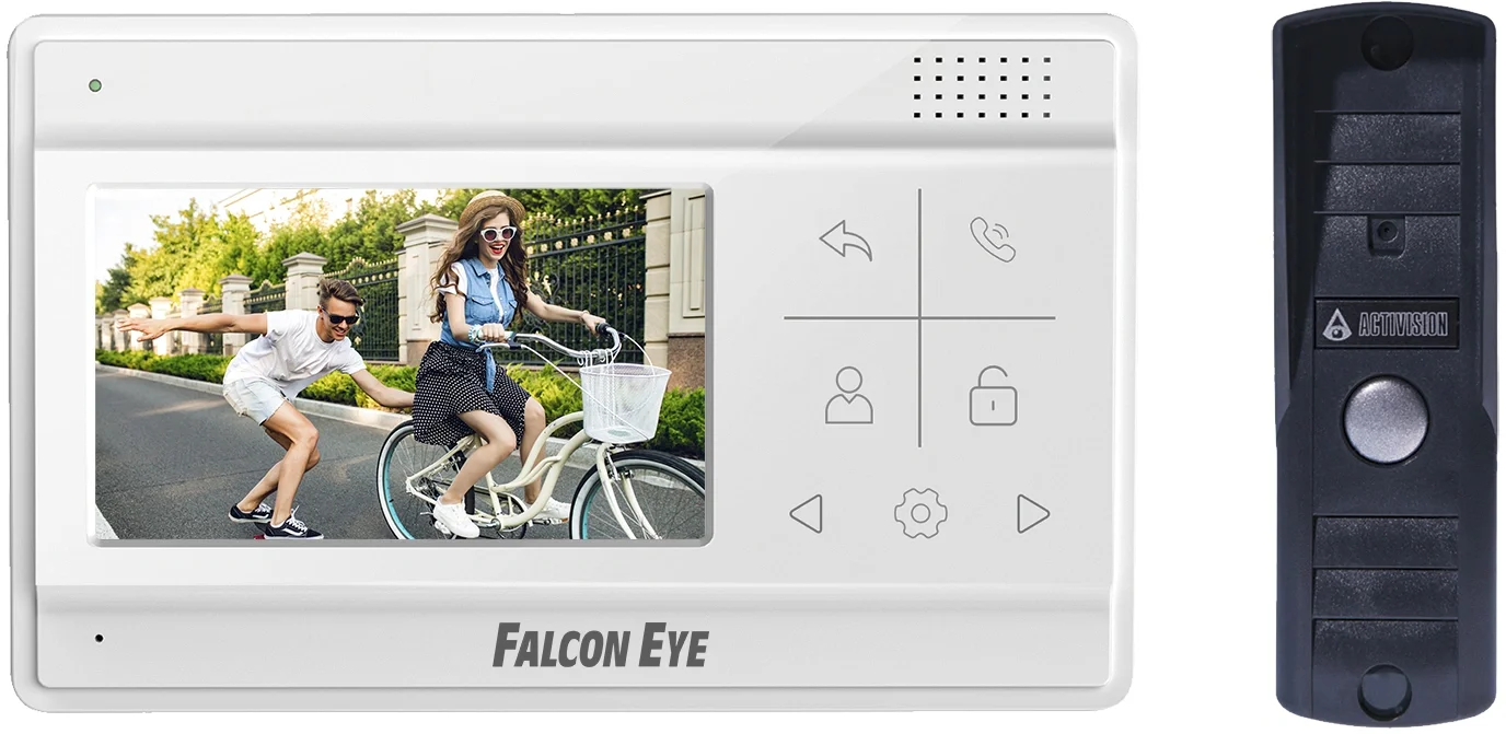 Комплект домофона Falcon Eye Vela + AVP-505 PAL темно-серый (00-00294521)