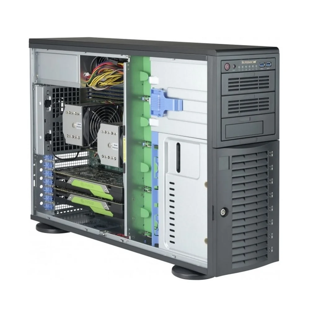 Корпус SuperMicro Bad Pack CSE-743AC-1K26B-SQ 8x 3.5"/ 2.5" SAS3/ SATA3 Backplane for Hot-Swappable Drives,Whisper-Quiet ([27dB),Front HDD Door Lock & Side Panel Intrusion Switch,Front I/ O Ports: 2x USB 3.0,2x 8cm PWM Fa (CSE-743AC-1K26B-SQ||BP)