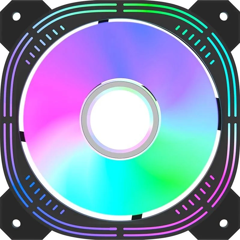 Вентилятор для корпуса Formula Nulight 12 RGB 120х120x25 черный 3-pin 4-pin (Molex) 19.06дБ (NULIGHT 12BK FR) Ret