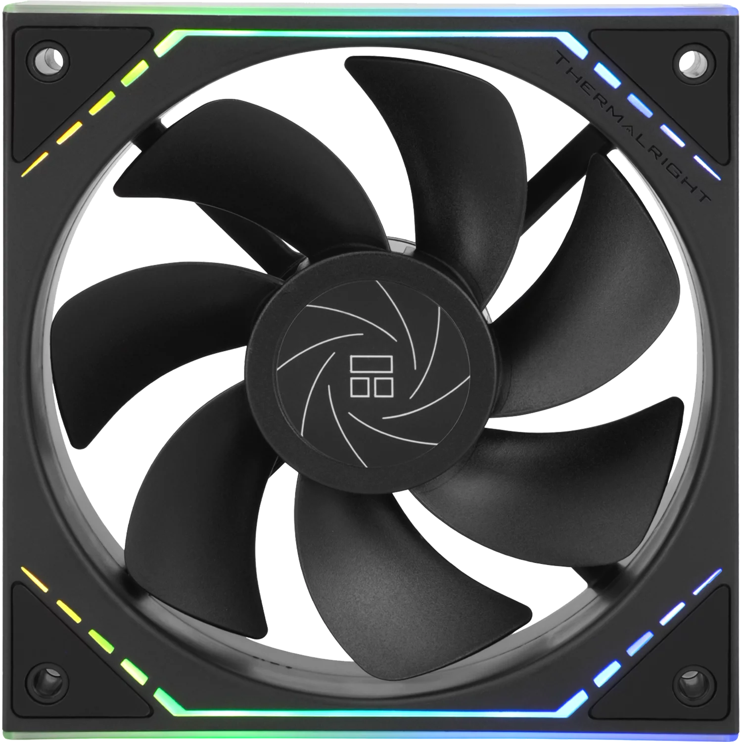 Кулер для корпуса/ Case Cooler Thermalright TL-M12R Reverse (124x120x25mm, 4-pin PWM, ARGB, 42.6CFM, 23.2dBA, 1500RPM, Black)