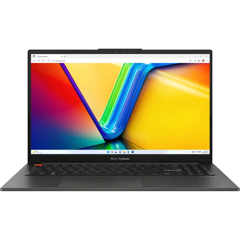 Ноутбук Asus Vivobook S 15 OLED K5504VA-MA278W Core i9 13900H 16Gb SSD1Tb Intel Iris Xe graphics 15.6" OLED 2.8K (2880x1620) Windows 11 Home black WiFi BT Cam (90NB0ZK2-M00LT0)