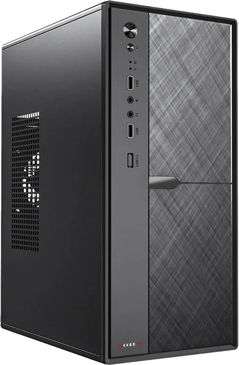 Корпус Accord ACC-1603 черный без БП mATX 1x80mm 2xUSB2.0 1xUSB3.0 audio