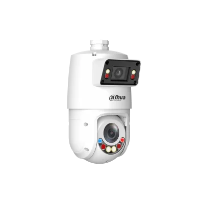 DAHUA DH-SDT4E225-4F-GB-A-PV1-0280-S2 Уличная купольная PTZ IP-видеокамера 1/2.8" 4Мп CMOS ИК 30м, Led 30м (панорамный модуль) 1/2.8" 2Мп CMOS ИК 100м, Led 50м, WDR 120дБ (PTZ-модуль) Видеоаналитика: