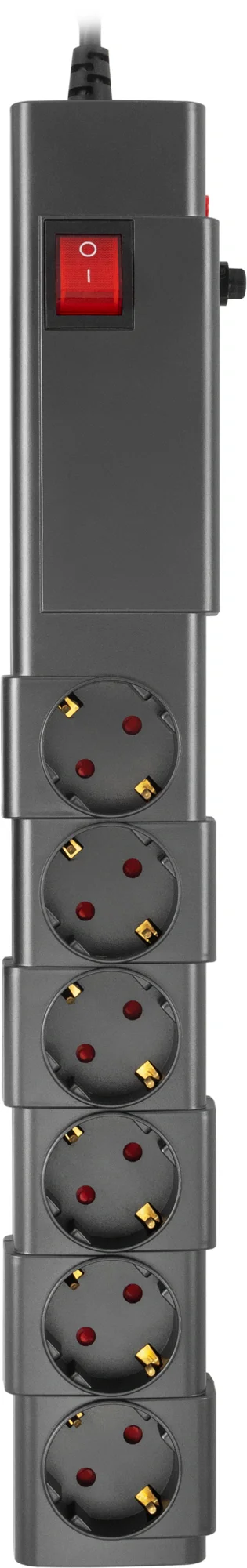 Сетевой фильтр Buro 600SPro-16-1.8-G 1.8м (6 розеток) графитовый (коробка)