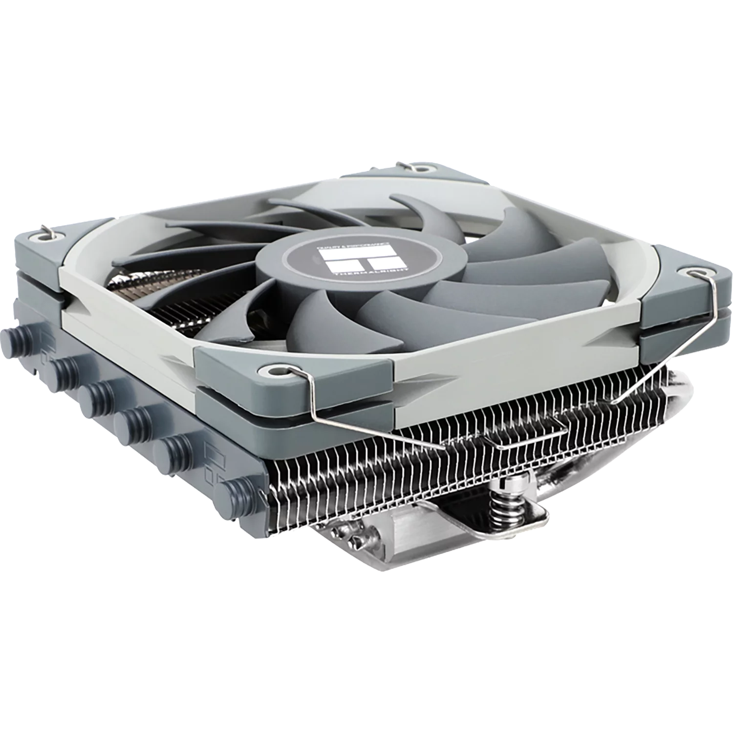 Кулер для процессора/ CPU Cooler Thermalright AXP-120 X67 (4-pin PWM, 52mm, Ni/ Cu, 6x6mm, 1x120mm, 59CFM, 26.1dBA, 1800RPM, S: 1851/ 1700/ 1200/ 115X, 2011, 2066, AM5/ AM4, grey) (AXP-120-X67)