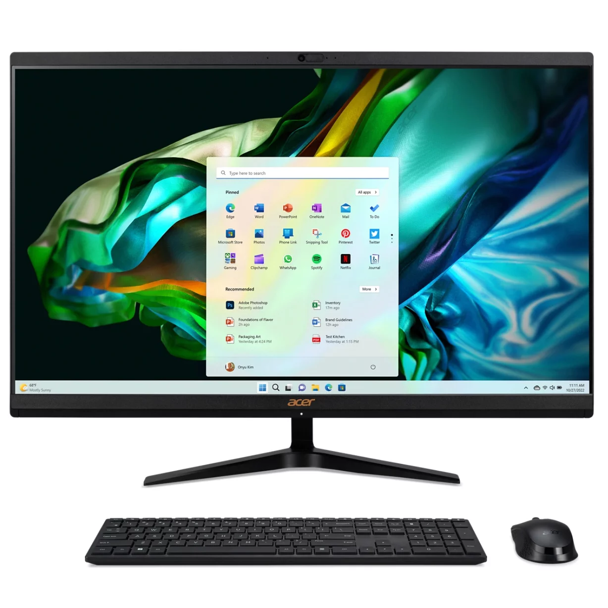 Моноблок Acer Aspire C27-1800 Core i3-1315U/ 8Gb/ SSD512Gb/ 27"/ O_DLED/ FHD/ KB/ M/ noOS/ silver (DQ.BKJCD.003)