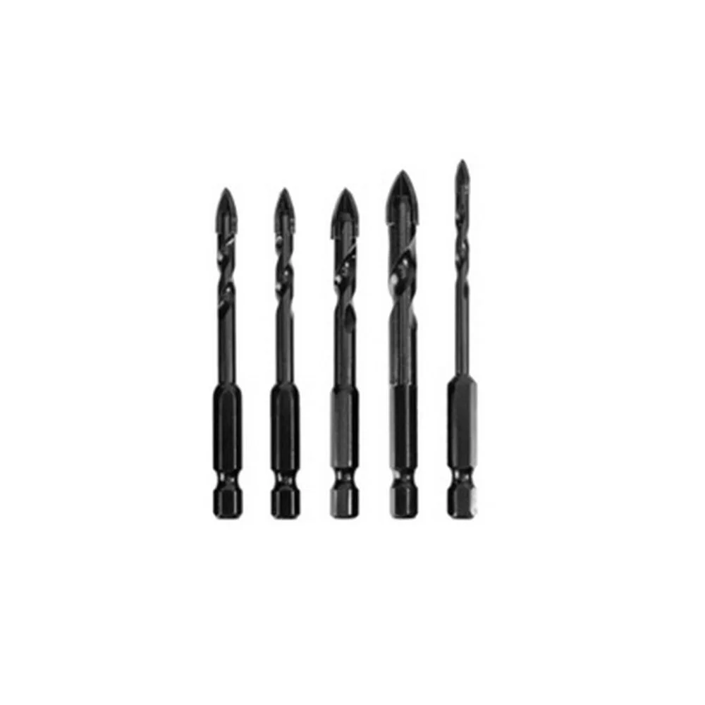 Набор Deli сверл по стеклу/керамике/кафелю 5 шт DH-CZZ005-ED2 (4,5,6,8,10 мм), YG6X, шестигранный хвостовик 1/4HEX, кейс