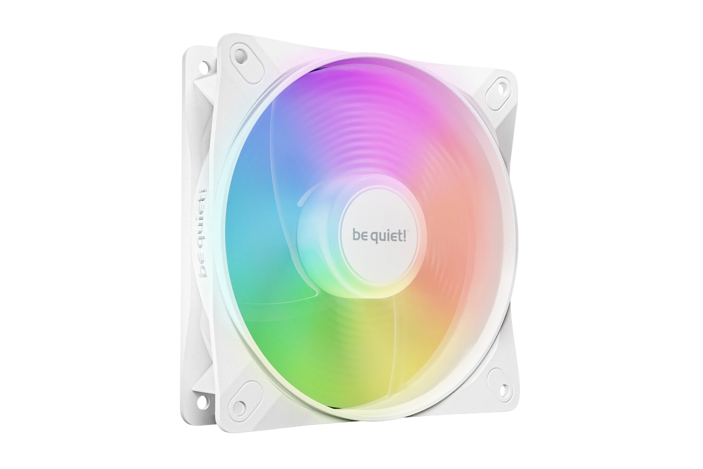 Кулер для корпуса/ Case Cooler be quiet! LIGHT WINGS LX 120mm PWM Reverse White (120x120x25mm, 4-pin PWM, ARGB, 48.8CFM, 28.5dBA, 1500RPM, White) (BL133)