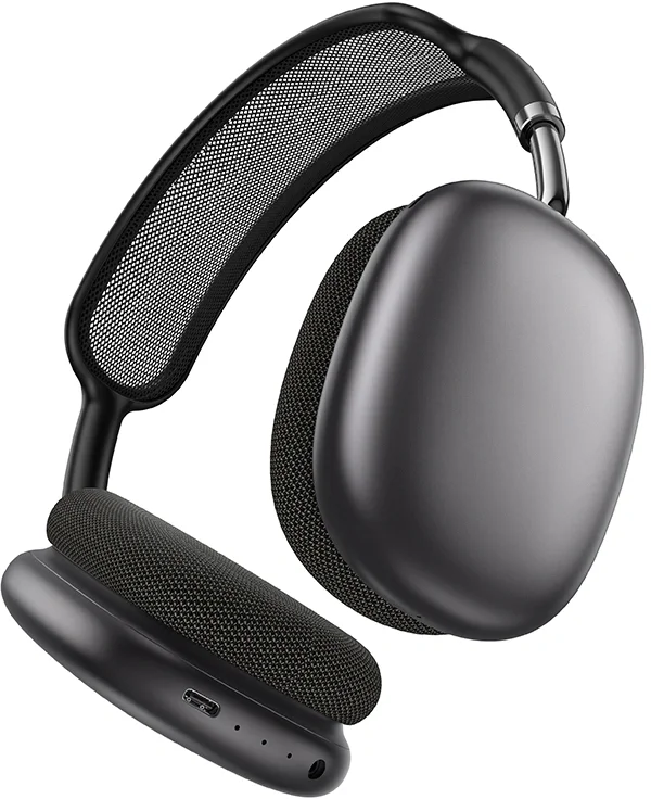 Гарнитура накладные Hoco W65 Plus 1.2м т.серый беспроводные bluetooth оголовье (50397)