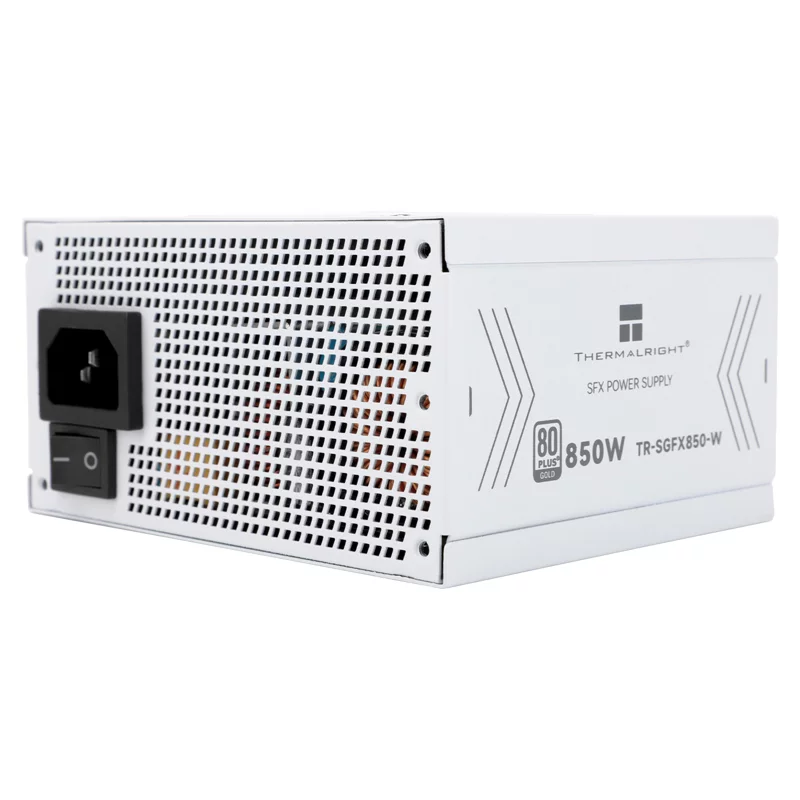 Блок питания 850W/ Power Supply Thermalright, 850W 80+ Gold (SFX, 3.1, PCIe 5.1, Full modular, 1x24(20+4)pin, 1xCPU 8(4+4)pin, 2xPCIe*2 8(6+2)pin, 1x12VHPWR PCIe 5.1 12+4pin 600mm, 3xSATA3, 3xMOLEX4pin, Active, 92x92mm, 100x12 (TR-SGFX 850W)