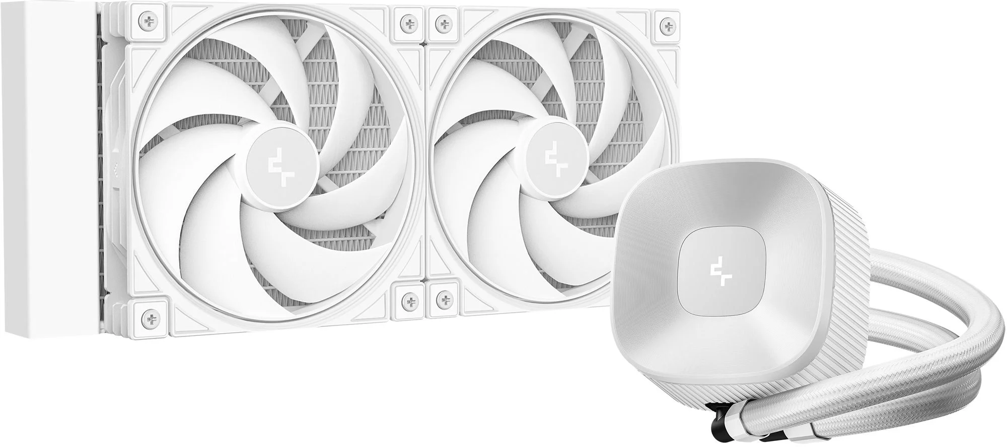 Система водяного охлаждения Deepcool LE240 V2 Pure ARGB Soc-AM5/AM4/1200/1700/1851 белый 4-pin 24.96dB Al LCD 220W 1266gr Ret (R-LE240PURE-WHLNMD-G-1)
