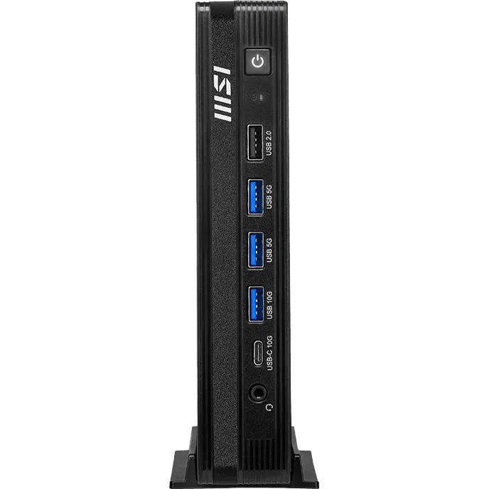 Компьютер MSI Pro DP10 A14MG Mini Core i5-14400 (2.5GHz), 16Gb(8*2) DDR5 SO-DIMM, 512GB SSD M.2, Intel Graphics, noDVD, WiFi, BT, 120W, noOS, 1y war-ty, Black (9S6-B21011-010)