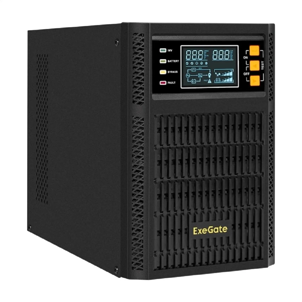 Exegate EX296947RUS ИБП On-line ExeGate PowerExpert TL-1000.LCD.AVR.2SH.USB.RS232.SNMP