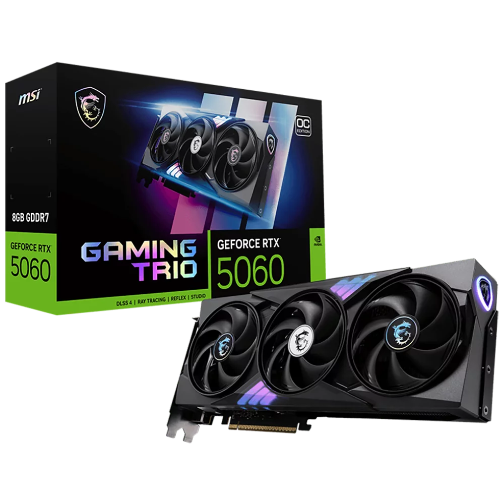 Видеокарта PCIE16 RTX5060 8GB RTX 5060 8G GAMING TRIO OC MSI