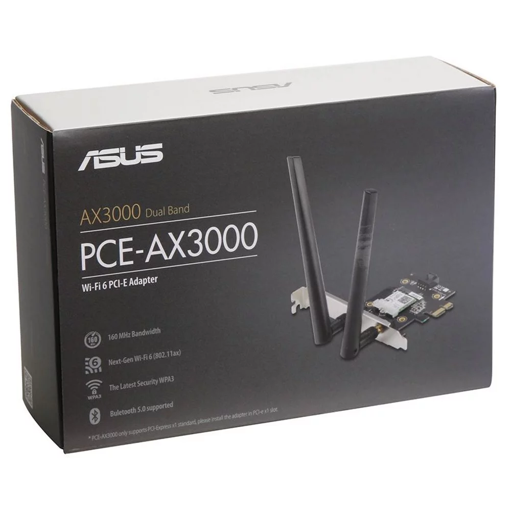 Картинка Wi-Fi BT адаптер Asus PCE-AX3000 (90IG0610-MO0R10) 