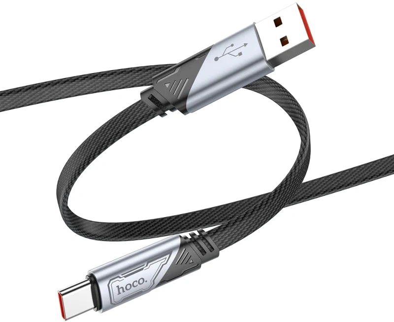 Кабель Hoco U119 5A Machine charging data cable Type-C 05007 USB (m)-USB Type-C (m) 1.2м черный