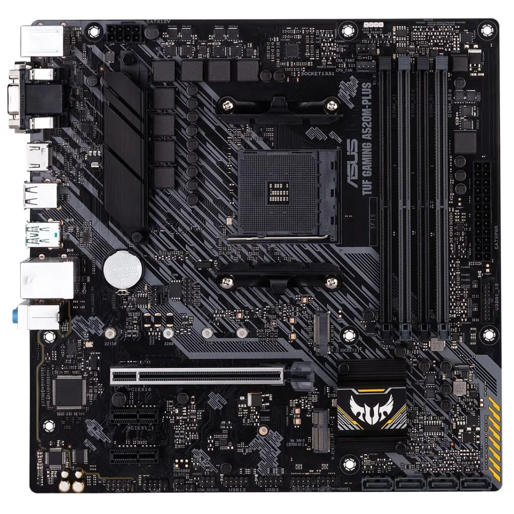 Материнская плата ASUS TUF GAMING A520M-PLUS II Soc-AM4 AMD A520 4xDDR4 mATX AC`97 8ch(7.1) GbLAN RAID+VGA+HDMI+DP (90MB14Y0-M0EAY0)
