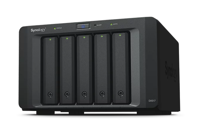 Synology DX517 Модуль расширения 5xHDD Hot Plug SATA(3,5" or 2,5"), eSATA, для DS1517+, DS1817+