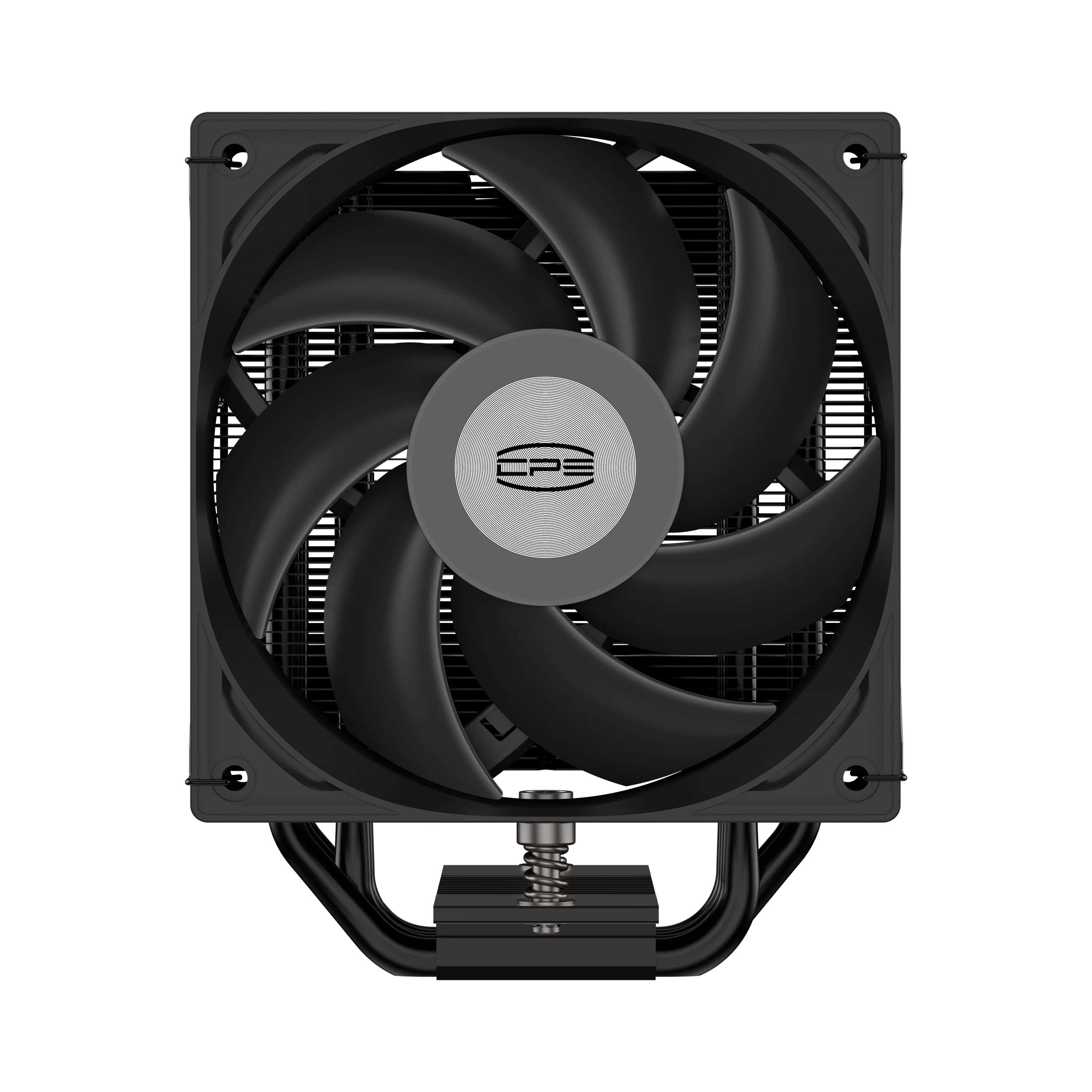Кулер для процессора/ CPU Cooler PCCooler RT500 BK (240W, 4-pin PWM, LED temp., 152mm, Al/Cu, 5x6mm, 1x120mm, 73.32CFM, 34.9dBA, 2200RPM, S: 1851/1700/1200/115X, AM5/AM4, black)