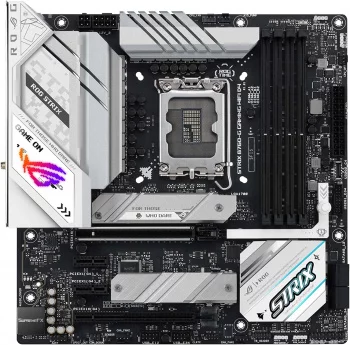 Материнская плата ASUS ROG STRIX B760-G GAMING WIFI D4, LGA1700, B760, 4*DDR4, 4*SATA, 2*M.2, 3*USB 3.2, 4*USB 2.0, Type-C, 2*PCIx16, 2*PCIx1, DP+HDMI, ATX, 90MB1DE0-M0EAY0