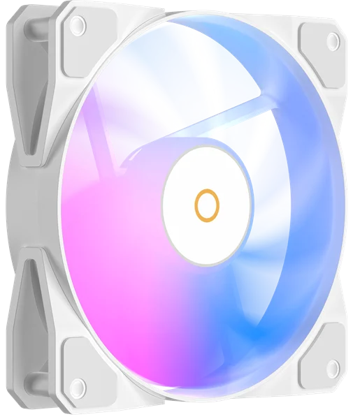 Вентилятор для корпуса Ocypus Beta F12 WH ARGB REVERSE BLADE, 120x120x25mm, 4-PIN PWM, 800-1600 RPM, 29 DBA MAX, HYDRO BEARING