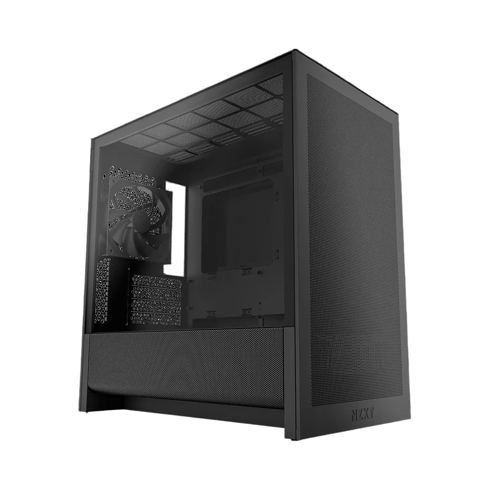 Корпус без блока питания/ Case NZXT H3 Flow (2025), Midi-Tower, TG, 1x120mm, 1xUSB-A 3.2 + 1xUSB-C 3.2, mATX, mITX Black (CC-H31FB-01)