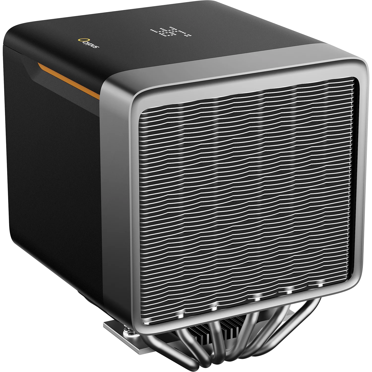 Кулер для процессора/ CPU Cooler Ocypus Delta A62 EX BK Digital (250W, 4-pin PWM, LED temp., 160mm, Al/ Cu, 6x6mm, 2x120mm, 70CFM, 31dBA, 1800RPM, S: 1851/ 1700/ 1200/ 115X, AM5/ AM4, black) (DELTA-A62-BK2NNWD00E-GL)