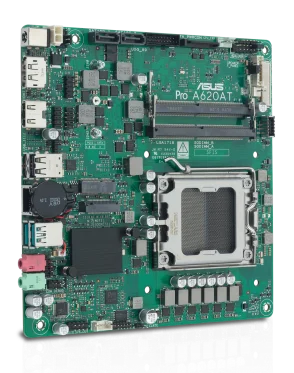 Материнская плата ASUS PRO A620AT-CSM, LGA1851, A620, 2*DDR5, 2*SATA, 1*M.2, 3*USB 3.2, 7*USB 2.0, Type-C, 1*COM port, mATX; 90MB1L5M-M0EAYC