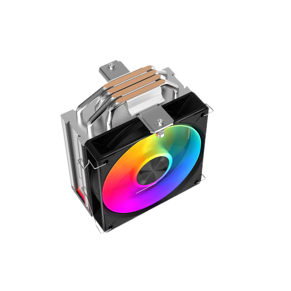 Кулер для процессора/ CPU Cooler SAMA A40L (240W, 4-pin PWM, 152mm, 4x6mm, ARGB, 1x120mm, 78CFM, 29dBA, 2200RPM, S: 1851/1700/1200/115X, AM5/AM4, silver) (A40-XXWAYXOX-G)