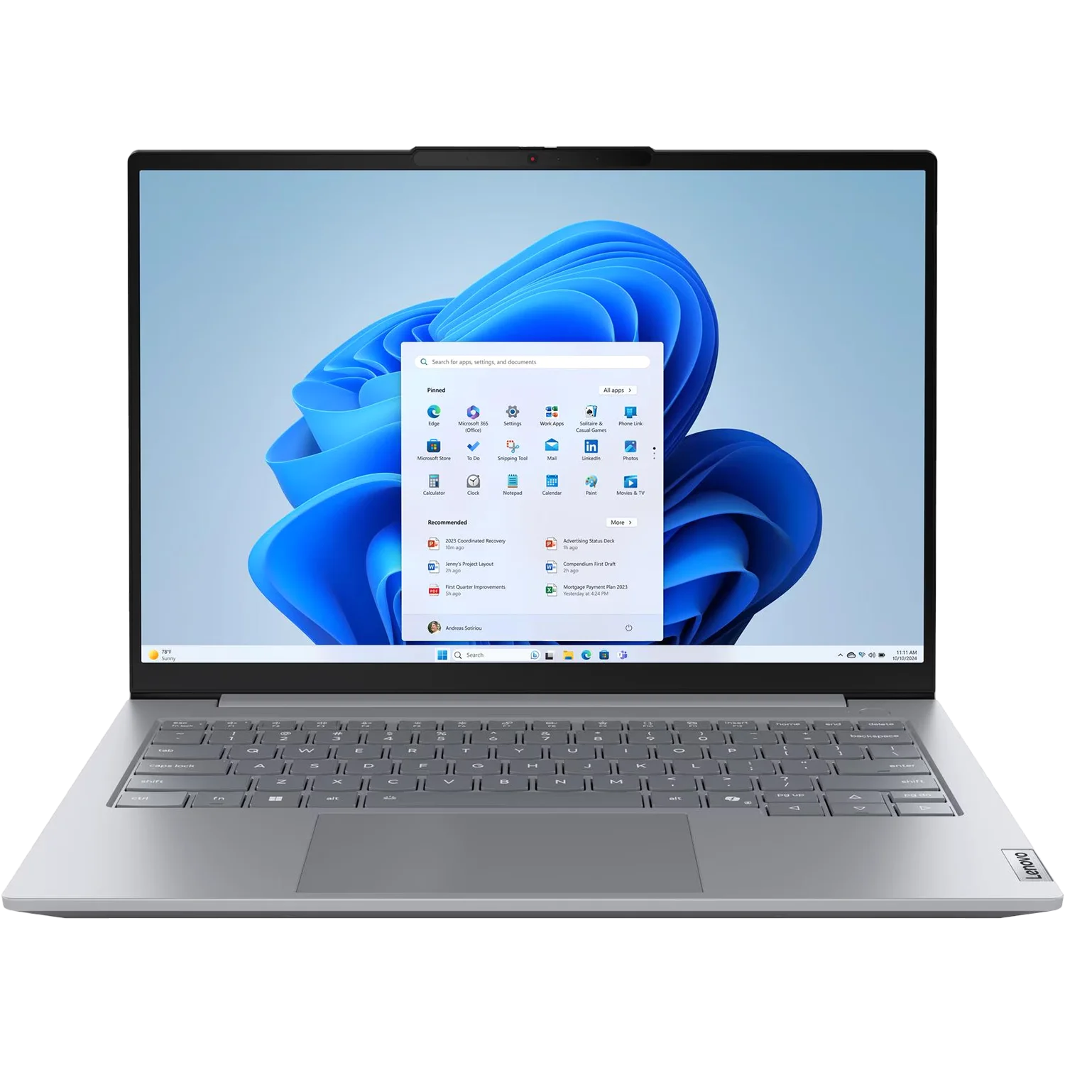 Ноутбук Lenovo ThinkBook 14 G8 IAL 14.0" WUXGA 300nits, U5-225U,16GB DDR5,512GB SSD M.2 2242 NVMe G4, Integrated ,FHD Cam,Wi-fi AX 2x2-6E+BT,FPR,45Whr, BKLT KB US-ENG, No OS , 1Y (21SJS05R00)