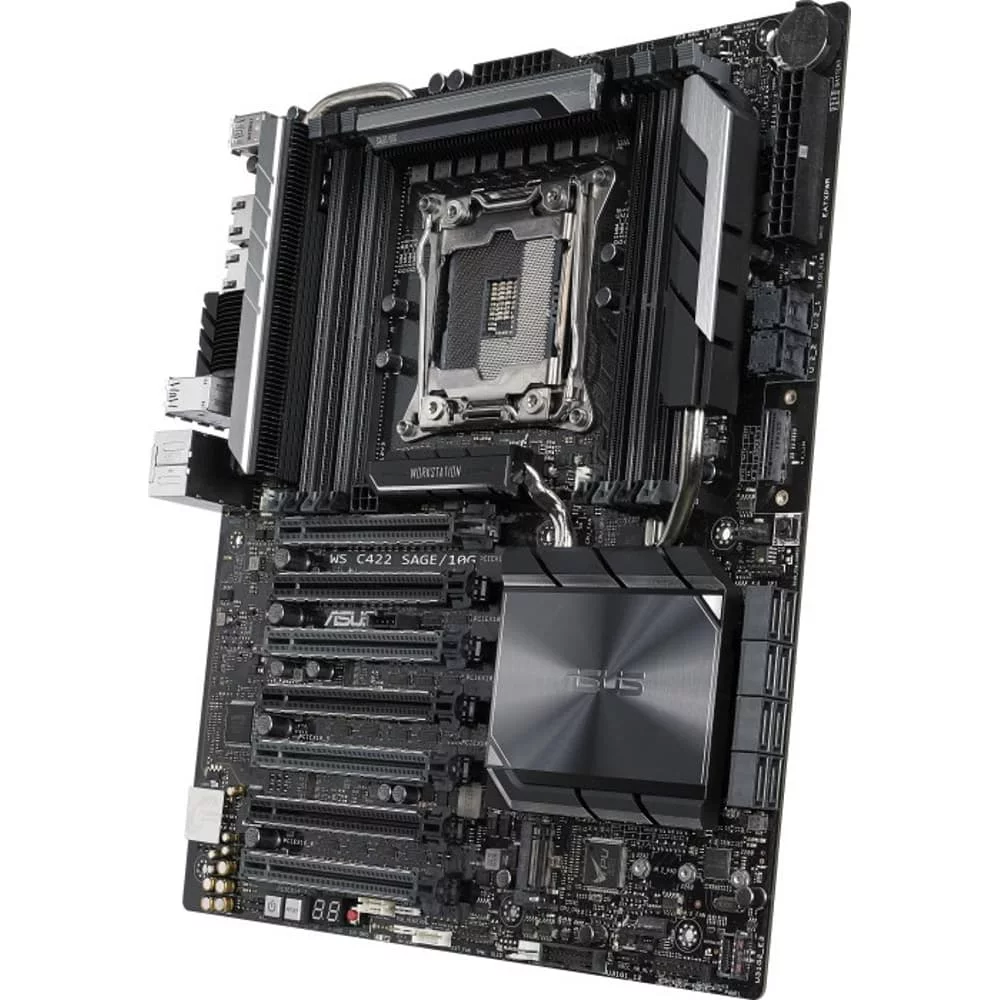 Картинка Материнская плата ASUS WS C422 SAGE/10G (90SW00J0-M0EAY0) 