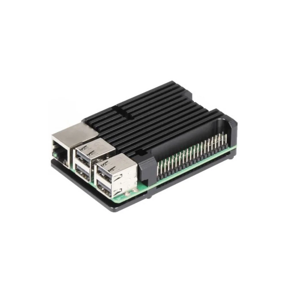 Корпус ACD RA460 Корпус ACD Black Metal Aluminum Case for Raspberry Pi 3B/ 3B+