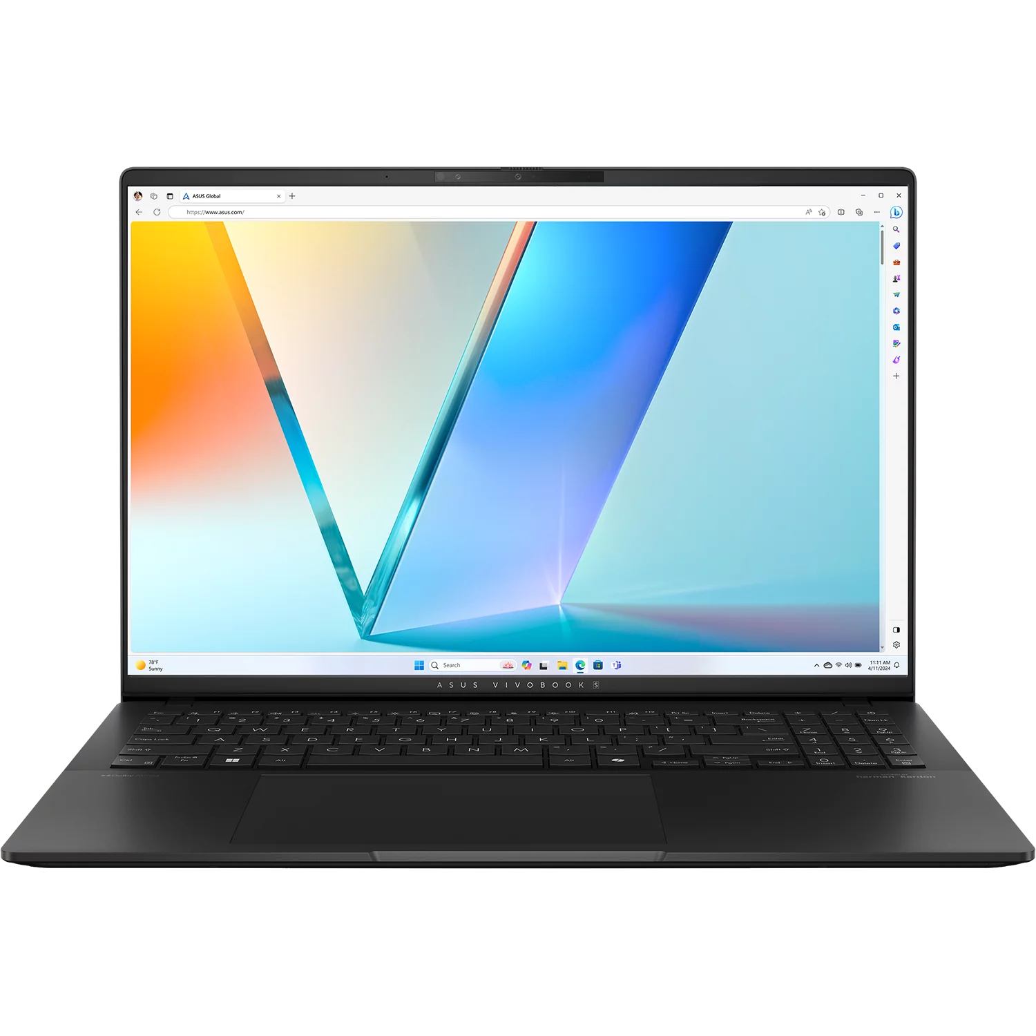 Ноутбук/ ASUS S5606CA-RI175 16"(2880x1800 OLED)/Intel Core Ultra 7 255H(2Ghz)/16384Mb/1024PCISSDGb/noDVD/Int:Intel Arc graphics/Cam/BT/WiFi/75WHr/war 1y/1.5kg/Neutral Black/noOS (90NB1553-M009K0)
