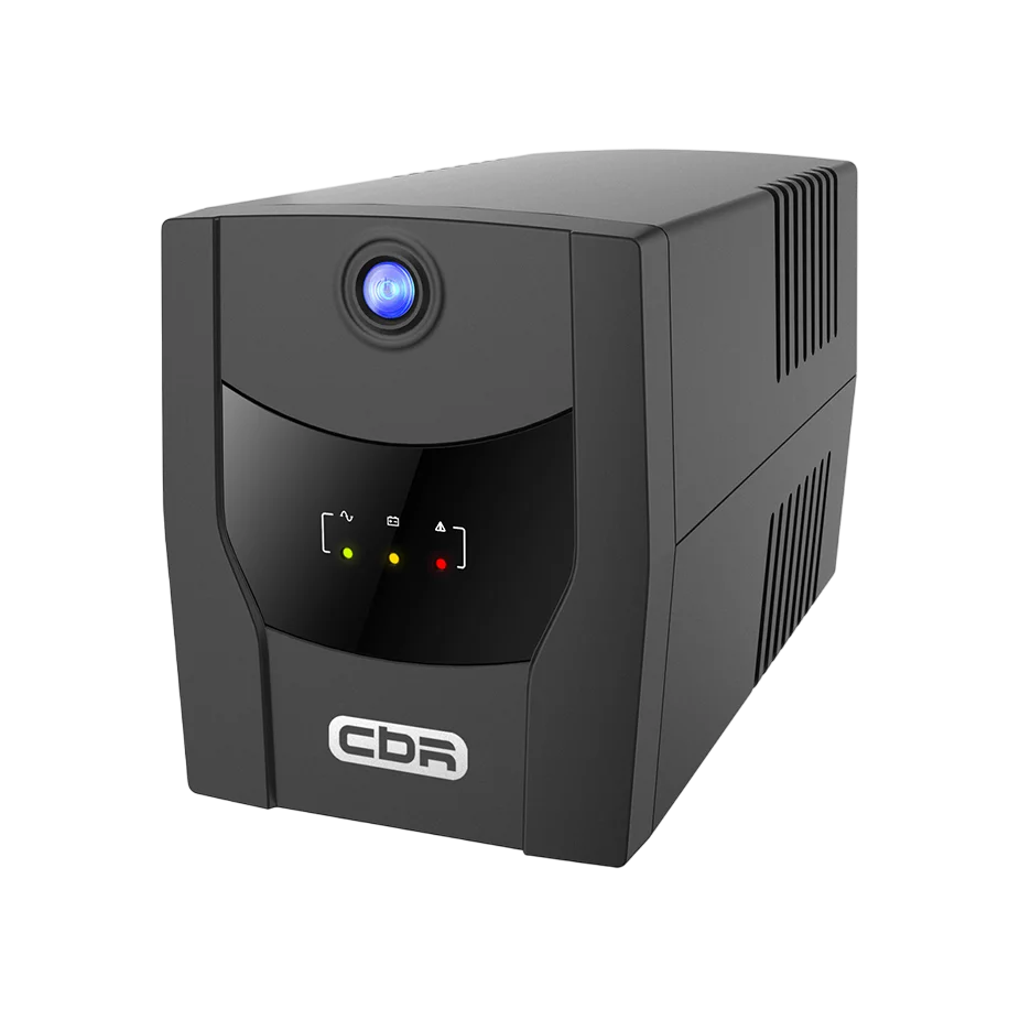 ИБП CBR [QTM-1200T-4F-LCUC] Line Interactive 1200VA/720W 7Ah12V*2 4 x Shuko, HID-USB, RJ45/11