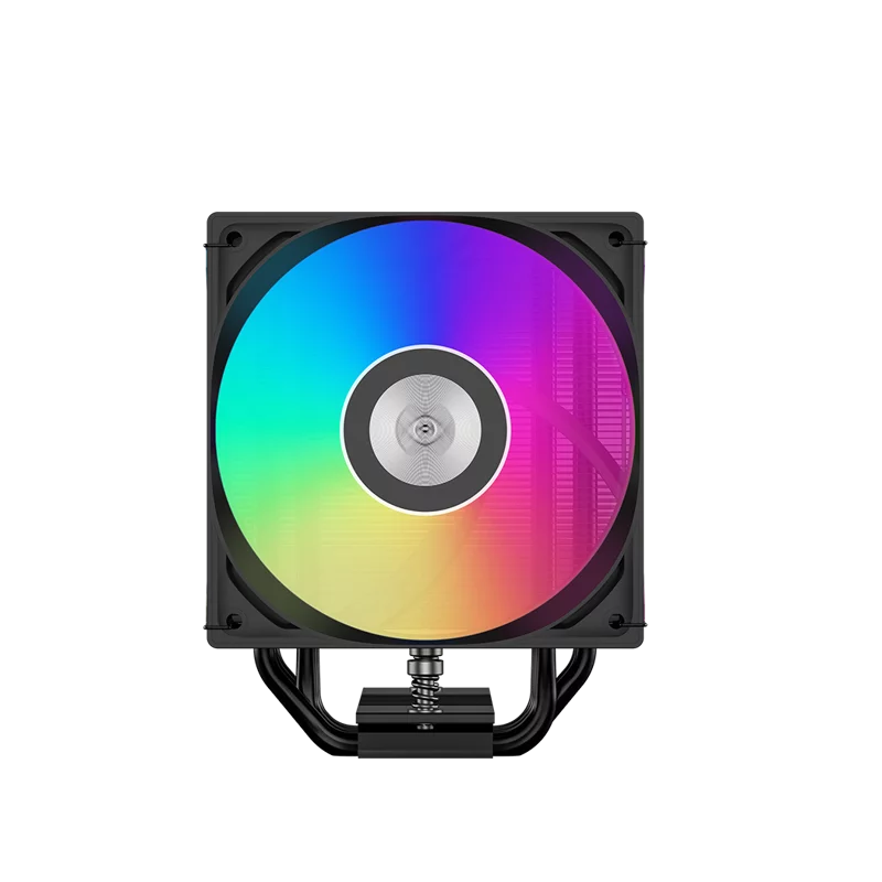 Кулер для процессора/ PCCooler RT500 Digital ARGB BK (240W, 4-pin PWM, LED temp., 152mm, Al/Cu, 5x6mm, ARGB, 1x120mm, 73.32CFM, 34.9dBA, 2200RPM, S: 1851/1700/1200/115X, AM5/AM4, black)