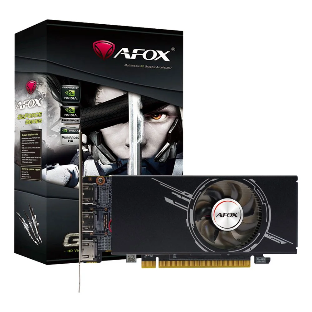 Видеокарта Afox GTX1050Ti 4GB GDDR5 128bit 3xHDMI 1FAN LP RTL (AF1050TI-4096D5L2-V3)