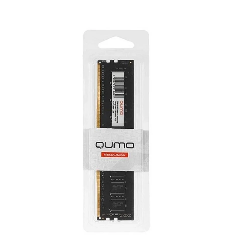 QUMO DDR4 DIMM 8GB QUM4U-8G3200NN22 PC4-25600, 3200MHz OEM 2Gx16 CL22 (4 чипа на плате) 288P 1,2V
