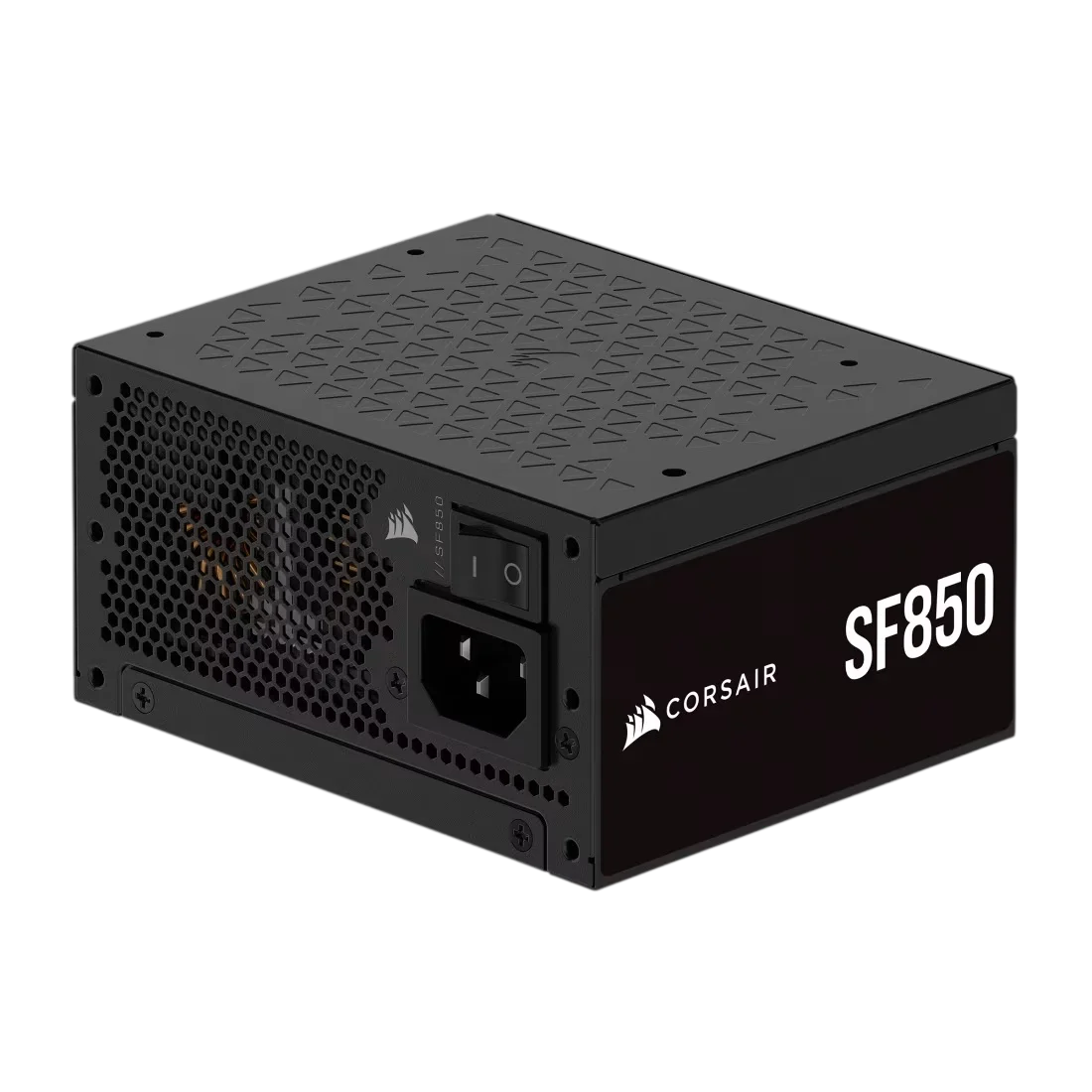 Блоки питания/ Power Supply Corsair SF850, Model RPS0175, 850W 80+ Platinum (SFX, 3.1, PCIe 5.1, Full modular, 1x24(20+4)pin, 1x12VHPWR, 2x4+4-pin CPU +12V (EPS), 3x4-pin Molex, 3x6+2-pin PCIe, 8xSATA (CP-9020256-EU)