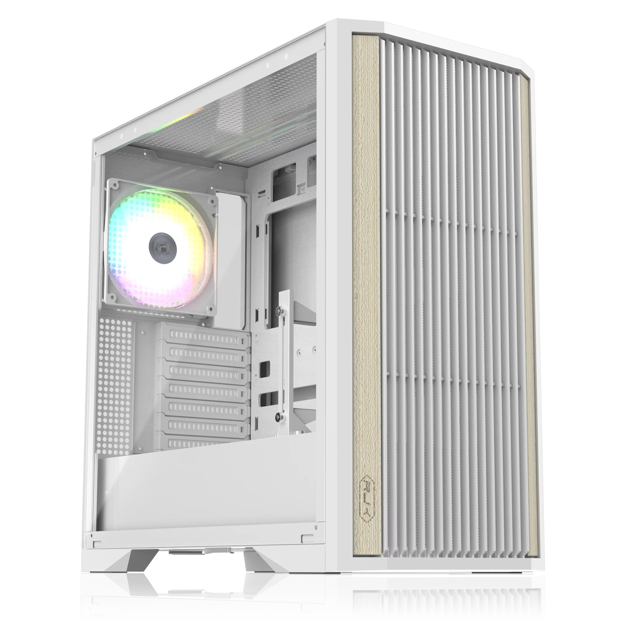 Корпус без блока питания/ Case Raijintek AGOS MAX, Midi-Tower, TG, 1x140mm ARGB, 2xUSB 3.0 + 1xUSB 2.0, E-ATX, ATX, mATX, mITX White (0R20B00260)