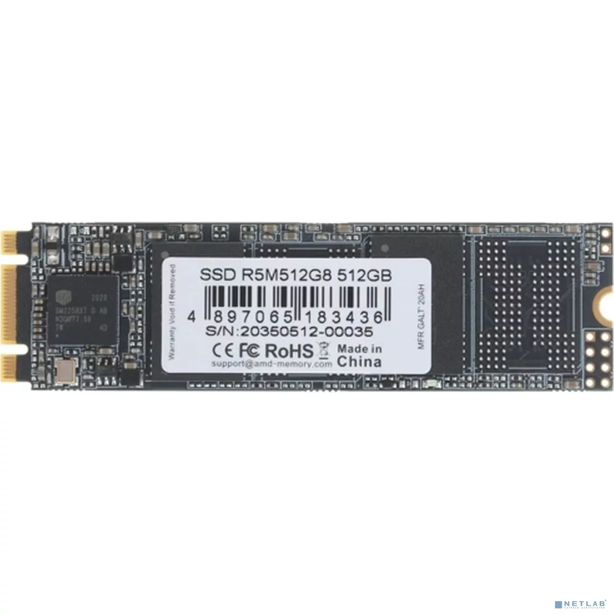 Накопитель SSD AMD SATA III 512Gb R5M512G8 Radeon M.2 2280