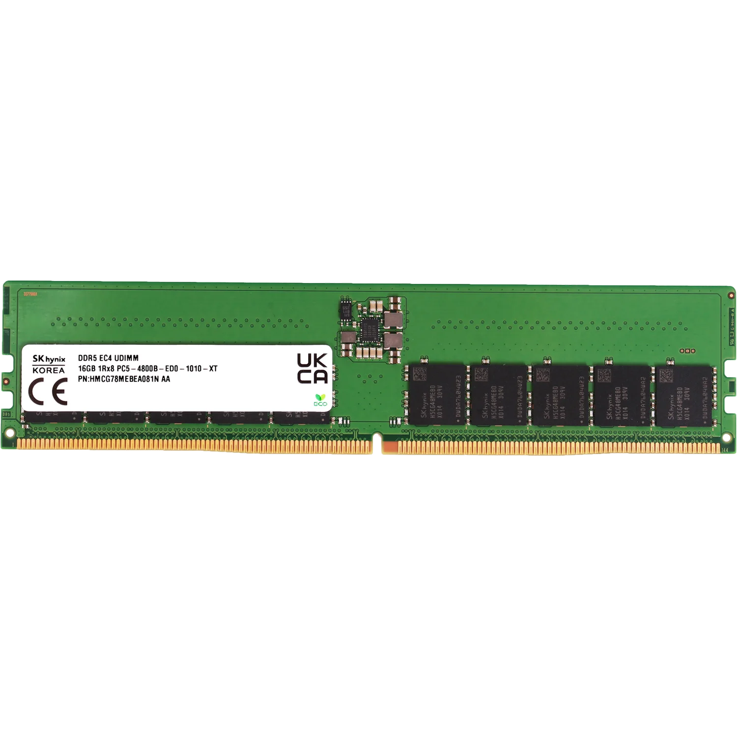 Память оперативная/ Hynix 16GB 4800MHz DDR5 UDIMM ECC (HMCG78MEBEA081N)