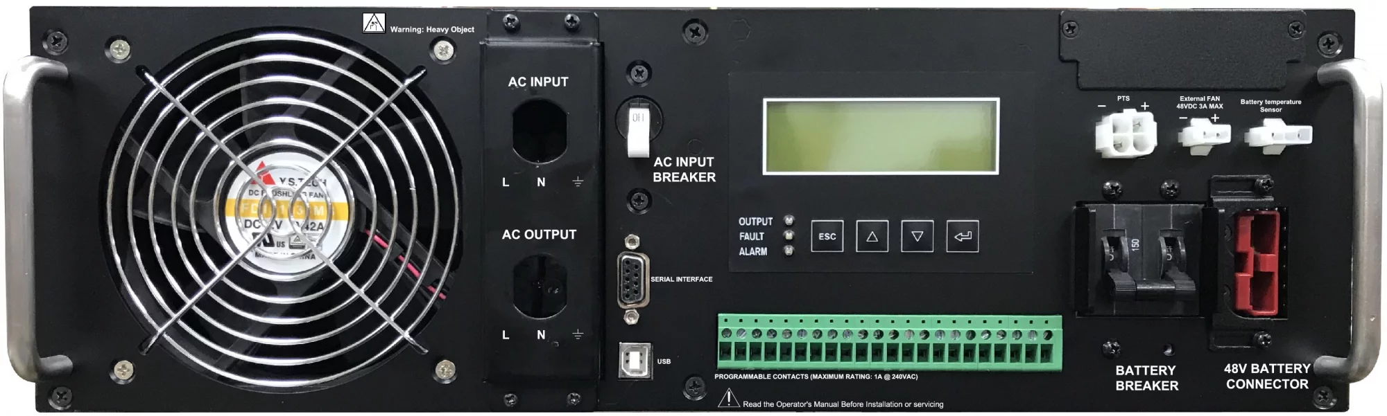 Источник бесперебойного питания Powercom Traffic TC-3000 3000Вт 3000ВА черный