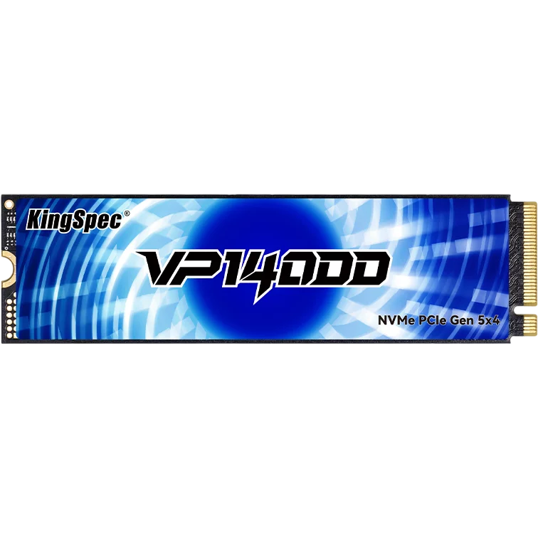 Твердотельный накопитель/ Kingspec SSD VP14000 2280, 2048GB, M.2(22x80mm), NVMe, PCIe 5.0 x4, 3D TLC, R/ W 14000/ 13000MB/ s, IOPs 1 148 000/ 1 083 000, TBW 1200, DWPD 0.5 (3 года) (VP14000-2TB 2280)
