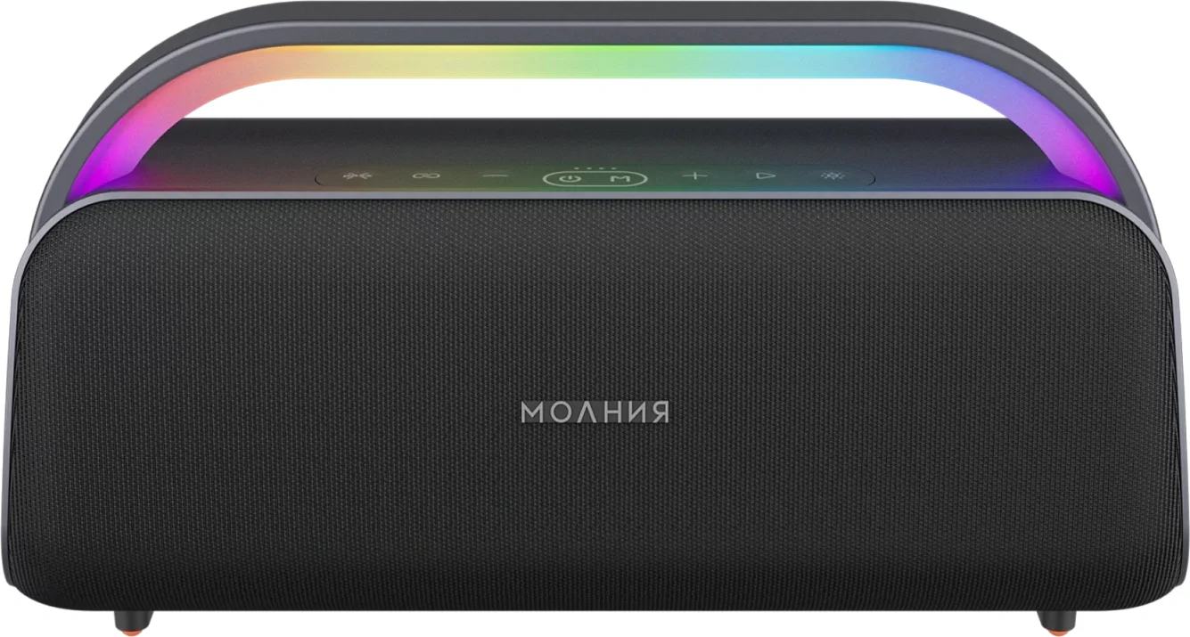 Колонка порт. Ural Молния Кварк черный/серый 240W 1.1 BT/3.5Jack/USB-C 10м 8000mAh (без.бат) (УРАЛ МОЛНИЯ КВАРК)