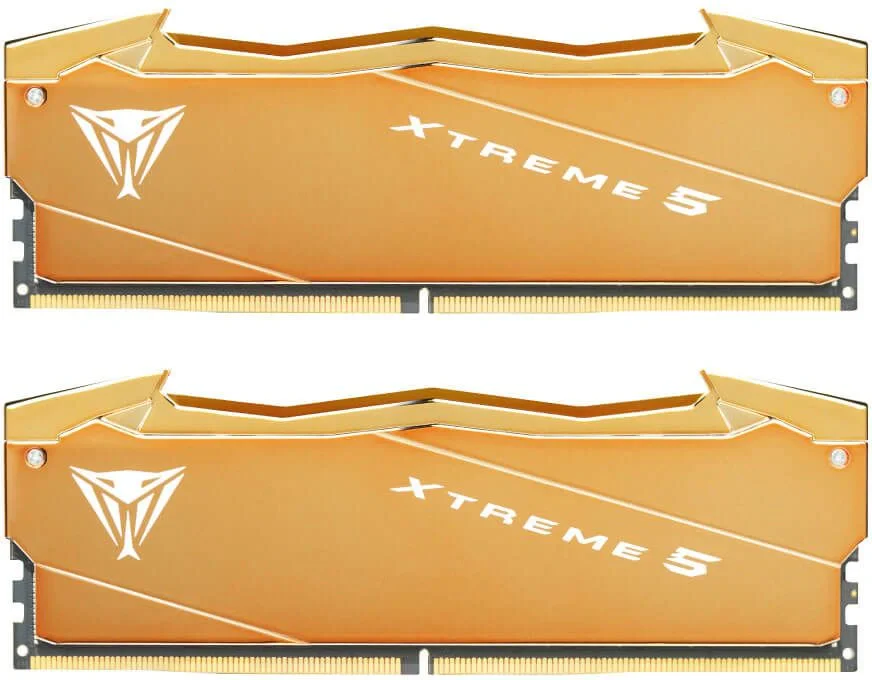 Оперативная память Patriot Viper XTREME 5 AURUM DDR5 DIMM 32GB 6000MHz KIT 2*16GB CL30 30-40-40-76 1.1V RGB (VXA532G6030K)