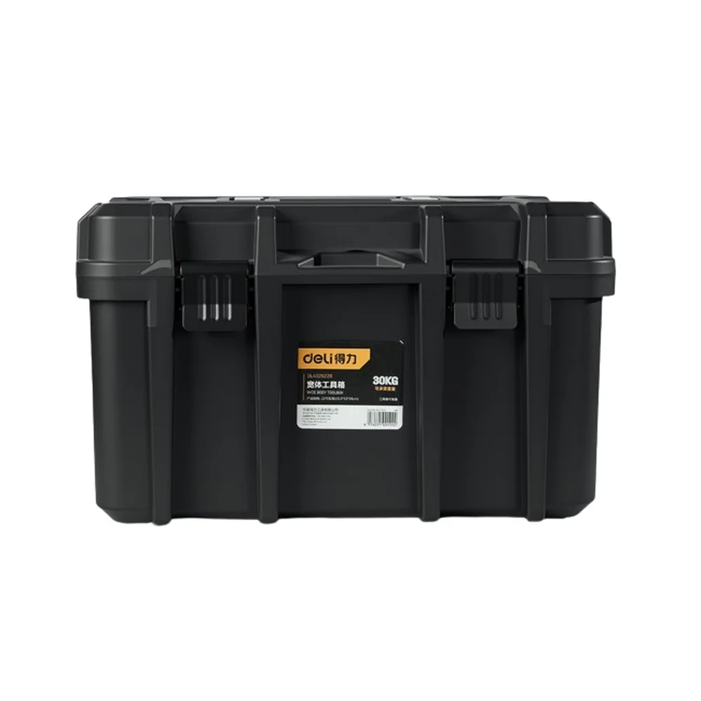 Ящик для инструментов модульный противоударный Deli DL432522B внешние размеры 440 х 330 х 264 мм, внутренние размеры 410 х 280 х 200 мм, металлические замки Bad Pack (DL432522B||BP)