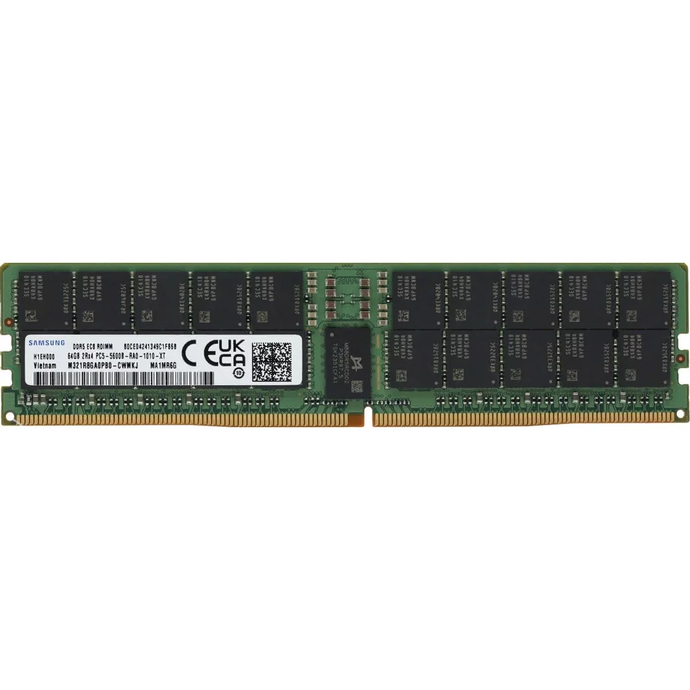 Модуль памяти Samsung 64GB DDR5 M321R8GA0PB0-CWM PULL 5600MHz DIMM 2Rx4 Registred ECC (M321R8GA0PB0-CWM_PULL)