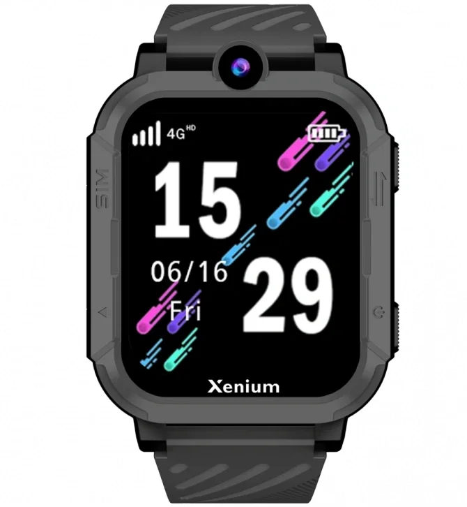 Смарт-часы Xenium W600 1.83" AMOLED корп.темно-серый рем.темно-серый (CTW600DG/00)