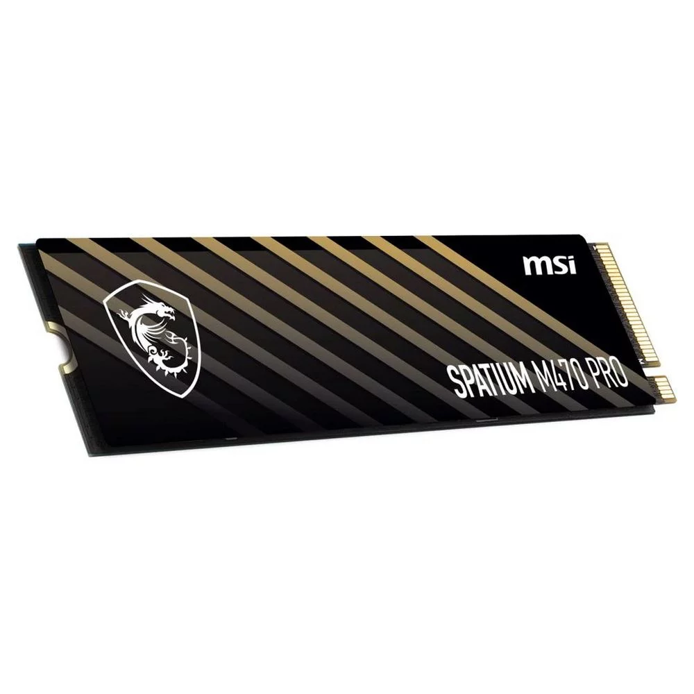 Твердотельный накопитель SSD MSI M.2 2280 2TB SPATIUM M470 PRO Client SSD S78-440Q990-P83, PCIe Gen4x4 with NVMe, 3D TLC, R/ W 5000/ 4400